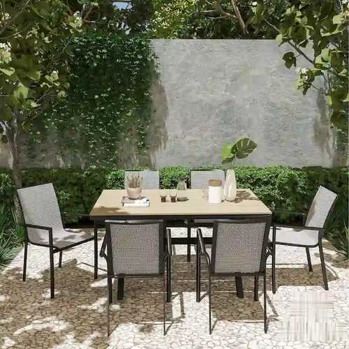 7 Piece Outdoor Patio Aluminum Dining Set
