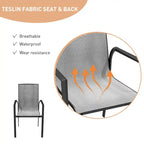 Ensemble de salle à manger extérieur 7 pièces en aluminium