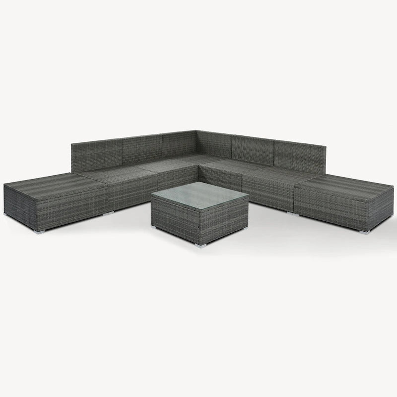Ensembles de meubles de patio extérieurs 8 pièces