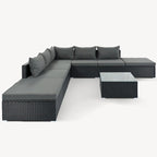 Ensembles de meubles de patio extérieurs 8 pièces