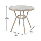 Ensemble table de bistrot et 4 chaises avec armatures métalliques
