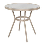 Ensemble table de bistrot et 4 chaises avec armatures métalliques