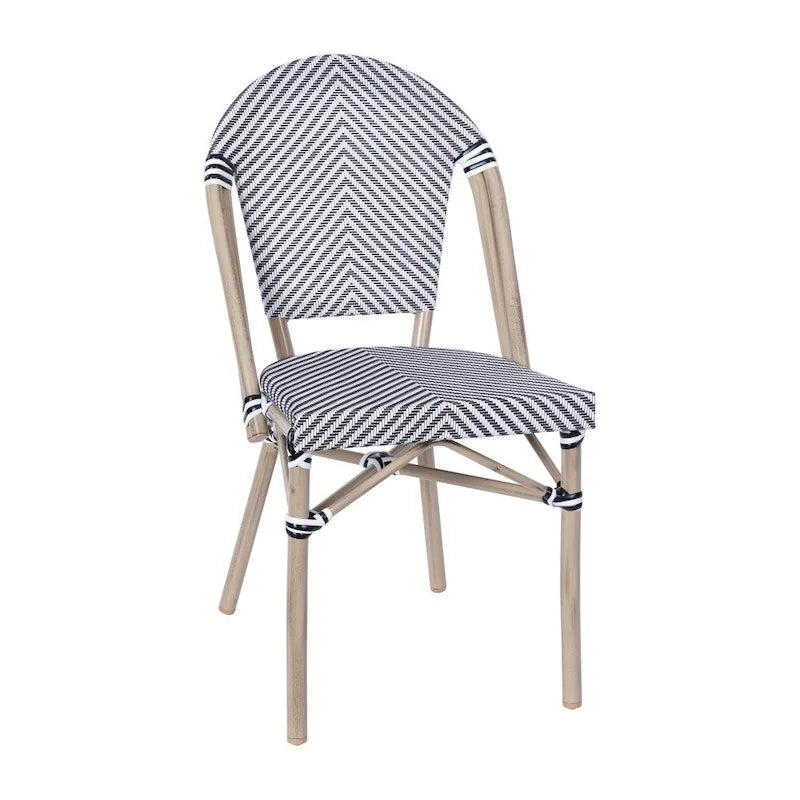 Ensemble table de bistrot et 4 chaises avec armatures métalliques