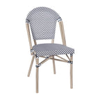 Ensemble table de bistrot et 4 chaises avec armatures métalliques