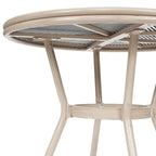 Ensemble table de bistrot et 4 chaises avec armatures métalliques