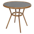 Ensemble table de bistrot et 4 chaises avec armatures métalliques