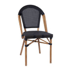 Ensemble table de bistrot et 4 chaises avec armatures métalliques