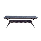 Ensemble de salle à manger d'extérieur Nassau 11 pièces (avec 2 fauteuils à bascule pivotants) et table à manger rectangulaire extensible 42 x 92 / 42 x 120