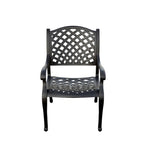 Ensemble de salle à manger d'extérieur Nassau 11 pièces (avec 2 fauteuils à bascule pivotants) et table à manger rectangulaire extensible 42 x 92 / 42 x 120