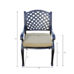 Ensemble de salle à manger d'extérieur Nassau 11 pièces (avec 2 fauteuils à bascule pivotants) et table à manger rectangulaire extensible 42 x 92 / 42 x 120