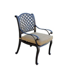 Ensemble de salle à manger d'extérieur Nassau 11 pièces (avec 2 fauteuils à bascule pivotants) et table à manger rectangulaire extensible 42 x 92 / 42 x 120