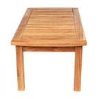 Table basse en teck Colorado - Rectangulaire 50 x 24 (125 x 60 cm)