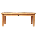 Table basse en teck Colorado - Rectangulaire 50 x 24 (125 x 60 cm)