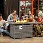 Ensemble de mobilier de patio 11 pièces, ensembles de canapé sectionnel d'extérieur