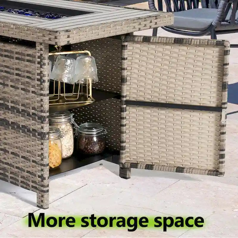 Ensemble de mobilier de patio 11 pièces, ensembles de canapé sectionnel d'extérieur