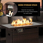 Ensemble de mobilier de patio 11 pièces, ensembles de canapé sectionnel d'extérieur