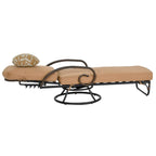 Fauteuil de jardin pivotant Grand Bonaire Weave avec coussin et coussin décoratif - S/O