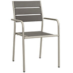 Ensemble de salle à manger d'extérieur 7 pièces en aluminium Shore