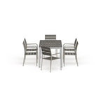 Ensemble de salle à manger d'extérieur 7 pièces en aluminium Shore