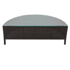 Ensemble de mobilier de jardin en forme de U de 5 pièces