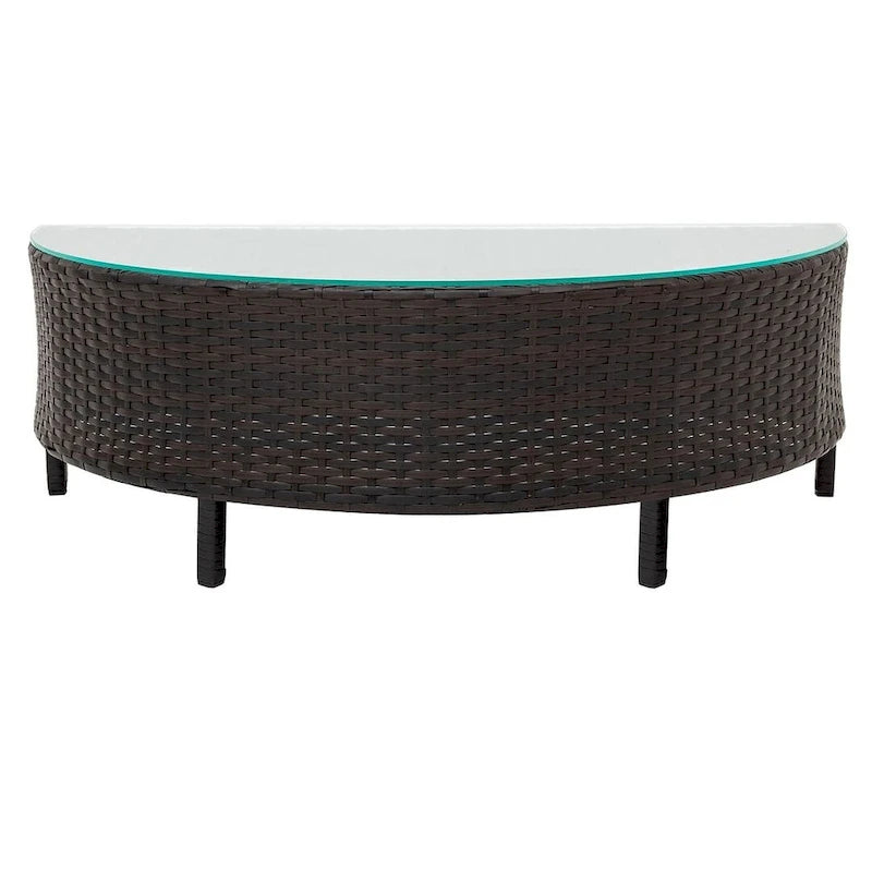 Ensemble de mobilier de jardin en forme de U de 5 pièces