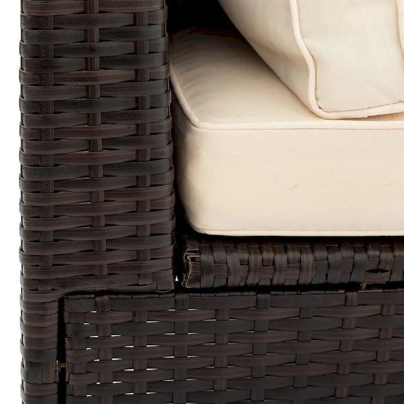 Ensemble de mobilier de jardin en forme de U de 5 pièces