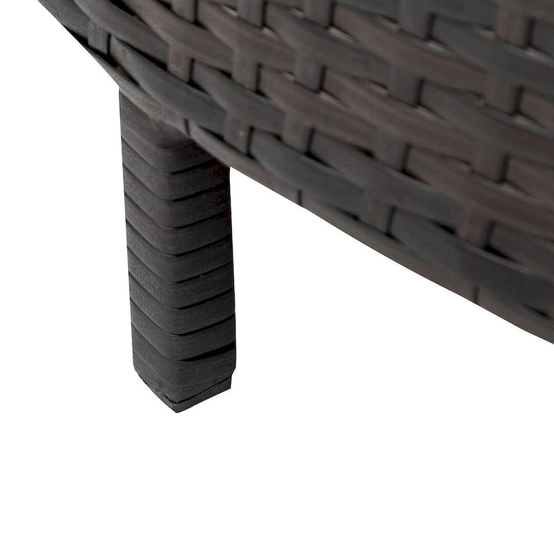 Ensemble de mobilier de jardin en forme de U de 5 pièces