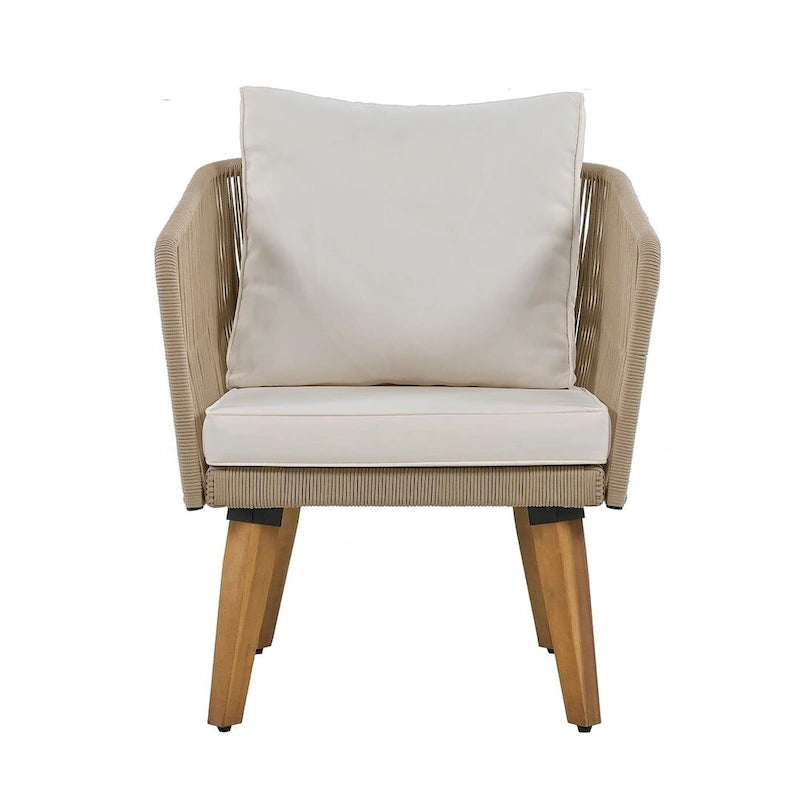 Ensemble de conversation de 4 pièces pour patio extérieur