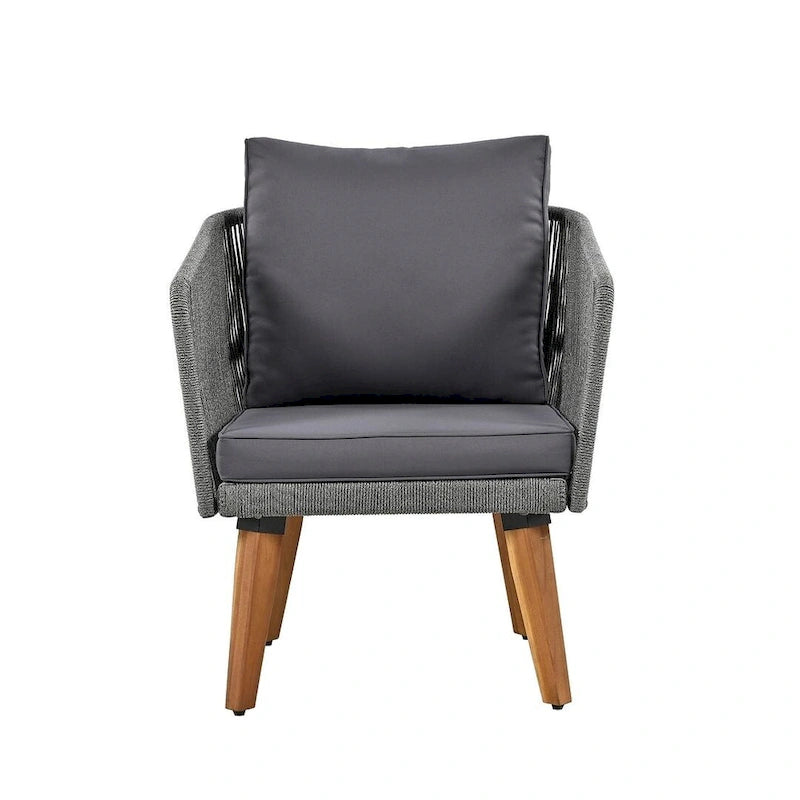 Ensemble de conversation de 4 pièces pour patio extérieur