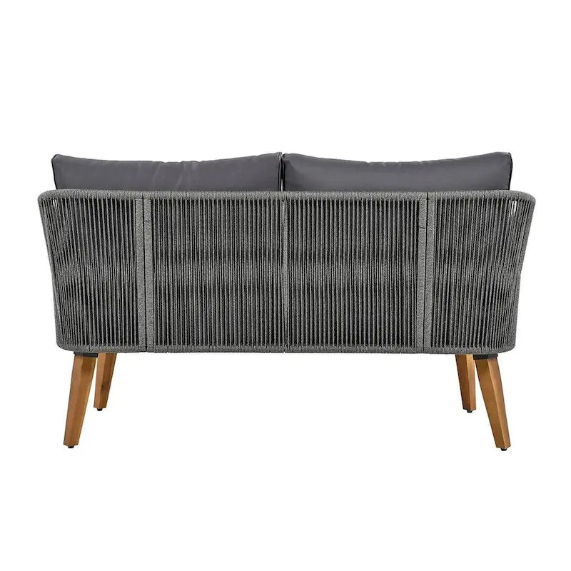 Ensemble de conversation de 4 pièces pour patio extérieur