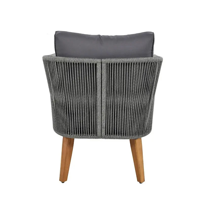 Ensemble de conversation de 4 pièces pour patio extérieur