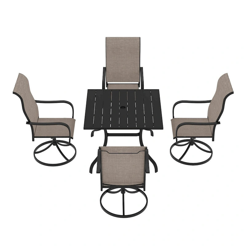 Aluminum Patio Extendable Dining Table 53- 106