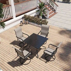 Table à manger de patio extensible en aluminium 53-106