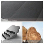 HIGOLD - Ensemble de salle à manger escamotable Heck 9 pièces pour 8 personnes, en teck de qualité A, aluminium spatial, anthracite mat