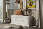 Banc de rangement Espresso/Gris/Marine/Noir/Blanc avec 2 tiroirs et 2 placards