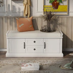 Banc de rangement Espresso/Gris/Marine/Noir/Blanc avec 2 tiroirs et 2 placards