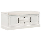 Banc de rangement Espresso/Gris/Marine/Noir/Blanc avec 2 tiroirs et 2 placards