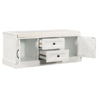 Banc de rangement Espresso/Gris/Marine/Noir/Blanc avec 2 tiroirs et 2 placards