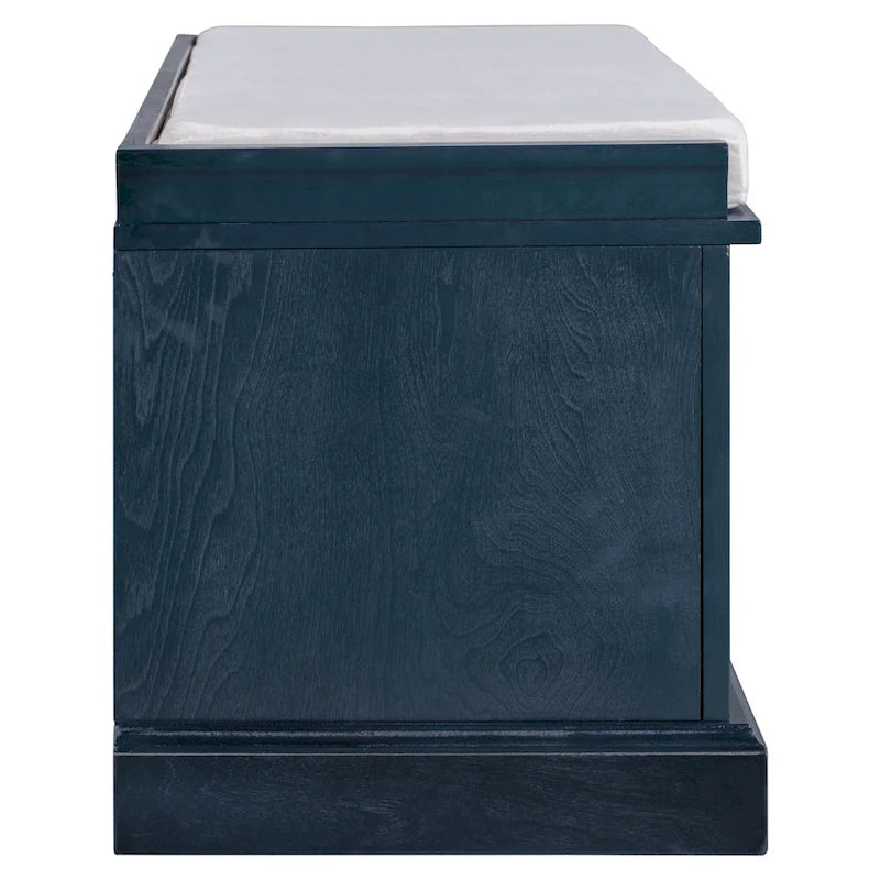 Banc de rangement Espresso/Gris/Marine/Noir/Blanc avec 2 tiroirs et 2 placards