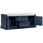 Banc de rangement Espresso/Gris/Marine/Noir/Blanc avec 2 tiroirs et 2 placards