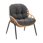 Ensemble de conversation d'extérieur moderne 4 pièces Manhattan Comfort Pine