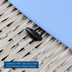 Causeuse en osier et rotin pour terrasse Conway