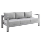 Canapé d'extérieur en aluminium avec tissu Sunbrella de Shore