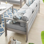 Canapé d'extérieur en aluminium avec tissu Sunbrella de Shore