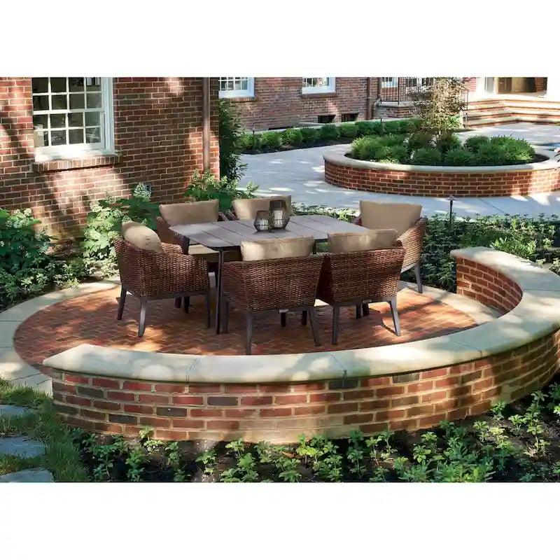 Table à manger rectangulaire Oxford Garden Eiland 63 po en acier thermolaqué carbone