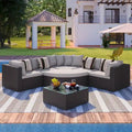 QQ 7-piece Outdoor Wicker Sofa Set