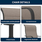 Ensemble de salle à manger d'extérieur 9 pièces avec table extensible