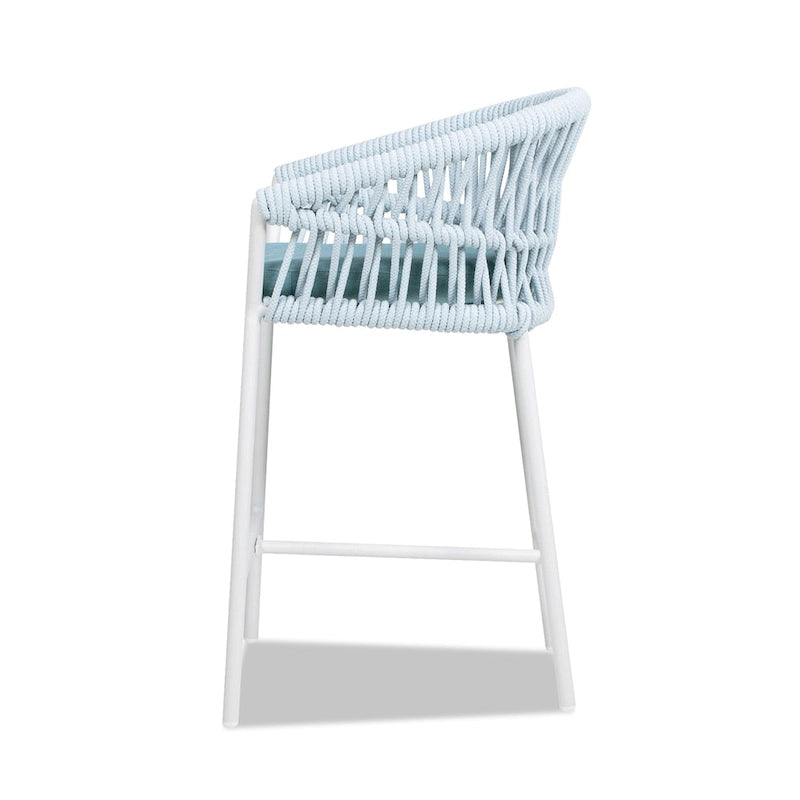 Tabourets de comptoir de terrasse Maiden 27 en corde tressée (lot de 2)