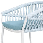 Tabourets de comptoir de terrasse Maiden 27 en corde tressée (lot de 2)