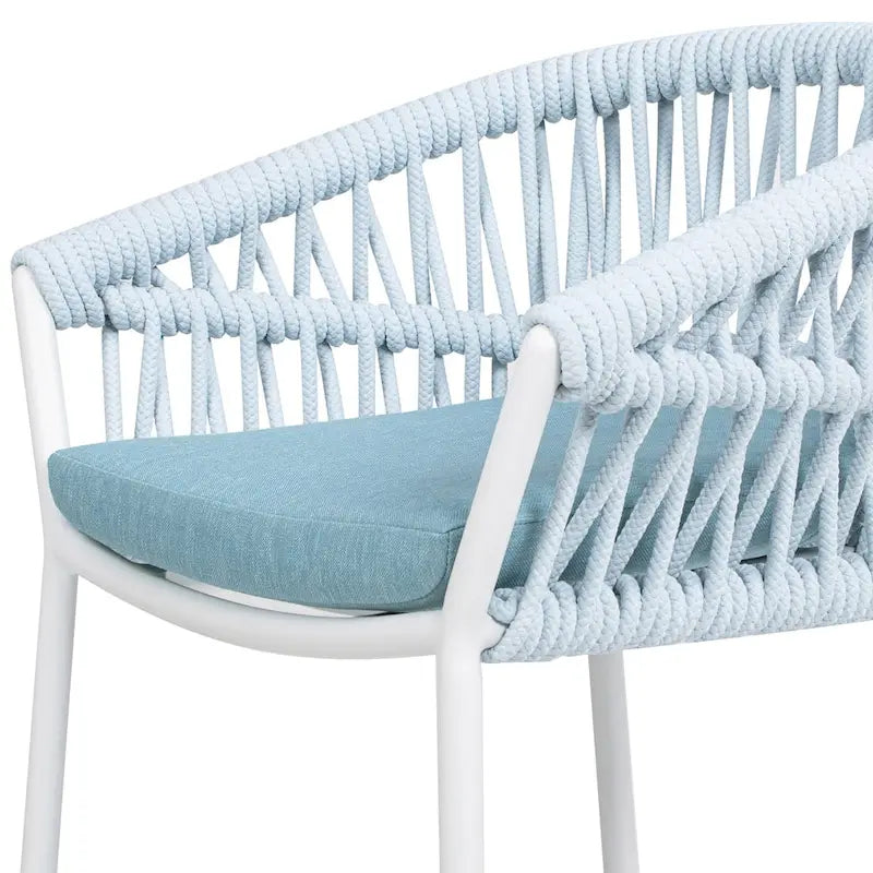 Tabourets de comptoir de terrasse Maiden 27 en corde tressée (lot de 2)